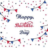 Bastille day celebration illustration vector