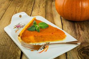 pumpkin pie piece photo