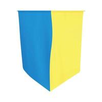 banderín de ucrania. tapiz nacional ucraniano amarillo azul. gobelino de ucrania. vector