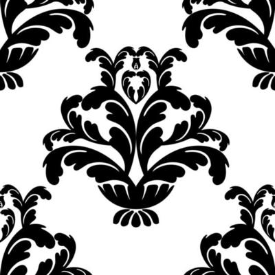 Vector damask vintage baroque scroll ornament swirl. Victorian monogram heraldic shield swirl. Retro floral leaf pattern border foliage antique  acanthus calligraphy engraved tattoo. Seamless pattern