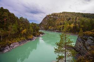 View of the turquoise river photo