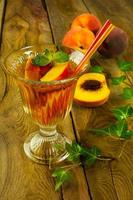 Refreshing peaches drink photo