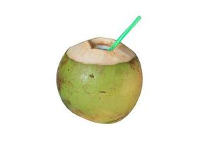 bebida de agua de coco foto