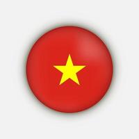 país Vietnam. bandera de vietnam ilustración vectorial vector