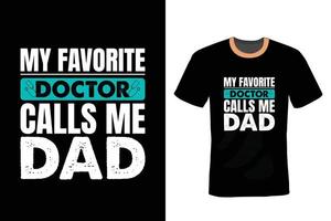 Doctor T-shirt design, typography, vintage vector