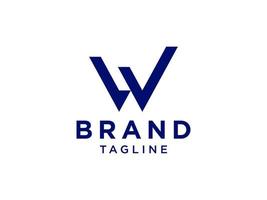 Abstract Letter W or Logo. Flat Vector Logo Design Template Element