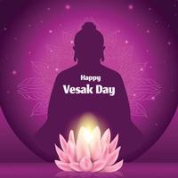 Vesak Celebration Background vector