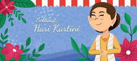 selamat hari kartini antecedentes vector