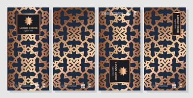 Geometric design pattern for packaging vector