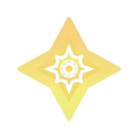 compass shuriken logo element design template icon vector