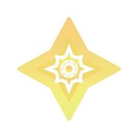 compass shuriken logo element design template icon vector