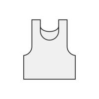 tanktop hombres para presentación de sitio web de icono de símbolo vector