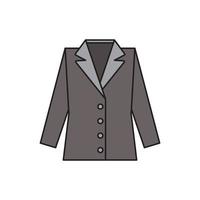 blazer de mujer para presentación de sitio web de icono de símbolo vector