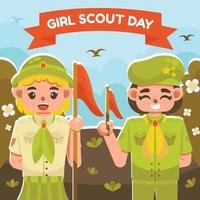 Girl Scout Activity vector