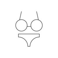 bra vector for symbol icon website presentation
