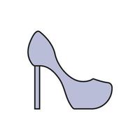 women shoes vector for symbol icon website presentation