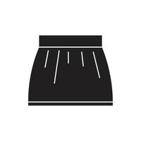 falda para presentación de sitio web de icono de símbolo vector