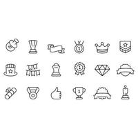 awards icons vector design