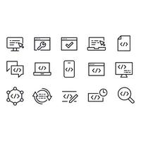 Programming Icons vector design