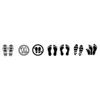 Foot print icons vector design