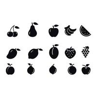 diseño de vectores de iconos de frutas