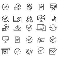 Approval Icons vector design