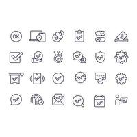 Approval Icons vector design