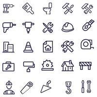 Construction icons vector design