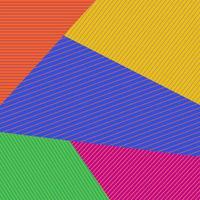 Linear Geometric Retro Color Blocks vector