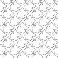 Seamless pattern with airplanes icons. Doodle airplane icons on white background. Doodle summer travel icons. Summer seamless pattern. travel icons on white background. Vacation vector pattern
