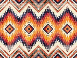 Native american indian ornament pattern geometric ethnic textile texture tribal aztec pattern navajo mexican fabric seamless Vector decoration fashion