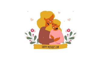 ilustración del concepto del día de la madre vector