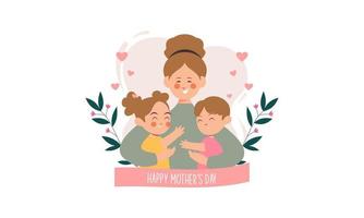 Mother's day concept illustration vector