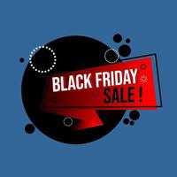 black friday sale ad banner badge vector