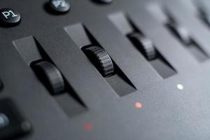 color correction control buttons on the panel close-up. photo