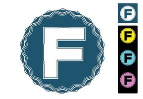 letra f nueva plantilla de diseño de logotipo e icono vector