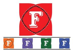 F letter new logo and icon design template vector