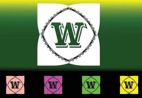W letter new logo and icon design template vector