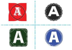 una carta nueva plantilla de diseño de logotipo e icono vector