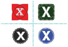 X letter new logo and icon design template vector