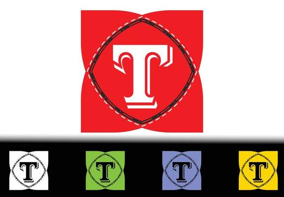 T letter new logo and icon design template