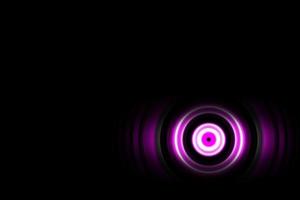 onda de sonido digital púrpura o señal de círculo, fondo abstracto foto