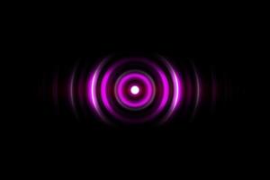 Purple digital sound wave or circle signal, abstract background photo