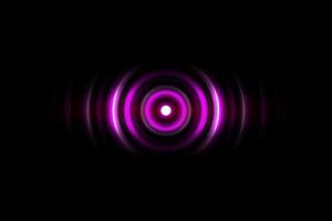 Purple digital sound wave or circle signal, abstract background photo