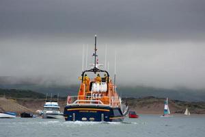 Appledore, Devon, Reino Unido, 2013. Vista del bote salvavidas foto