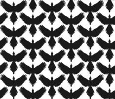 Magpie seamless pattern vector