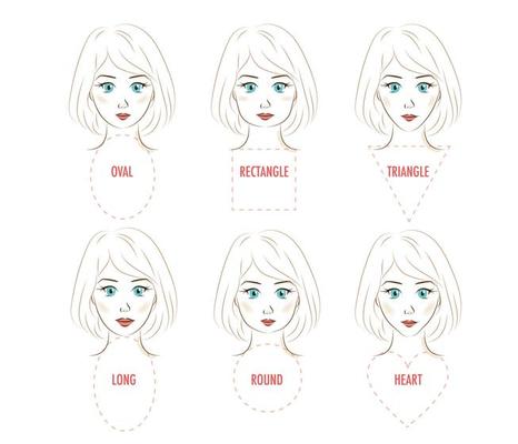 Woman face proportion infographic.