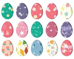 Easter egg element for Easter day with colorful color and pattern vector