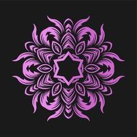 Modern mandala art vector design with a beautiful mix of colours Free Vector