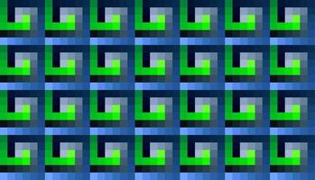Mosaic pattern wite blue and green gradient squares vector
